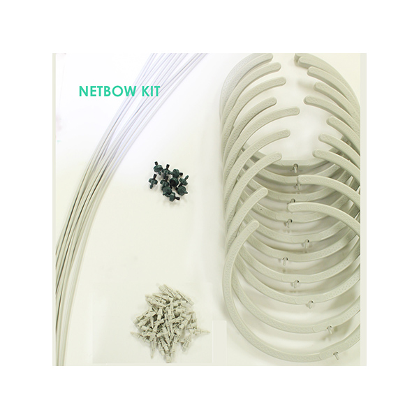 A kit that includes Netbow Rings, Emitters and microtubing